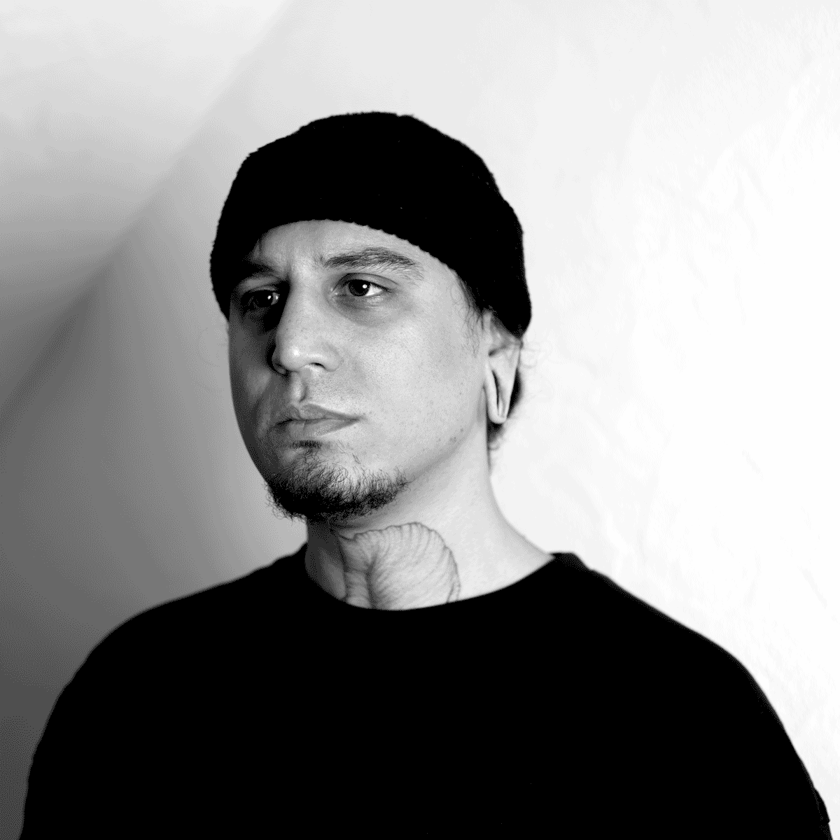 portait of myslef in black and white